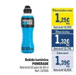 Makro Powerade - bebida isotónica oferta