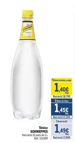 Makro Schweppes - tonica oferta