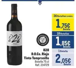 Makro 828 - d.o.ca. rioja tinto tempranillo oferta