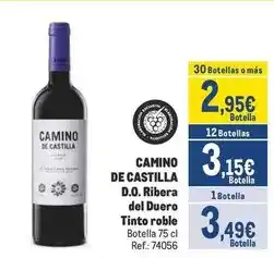 Makro Camino de castilla - d.o. ribera del duero tinto roble oferta