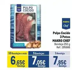 Makro Makro - pulpo cocido 3 patas oferta
