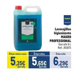 Makro Makro - professional lavavajillas higienizante oferta