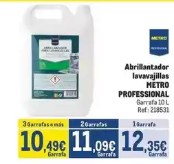 Makro Metro professional - abrillantador lavavajillas oferta