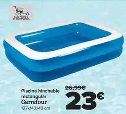 Carrefour Carrefour - piscina hinchable rectangular oferta