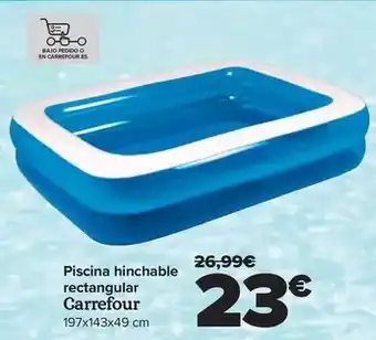 Carrefour Carrefour - piscina hinchable rectangular oferta