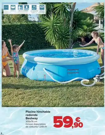 Carrefour Bestway - piscina hinchable redonda oferta