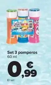 Carrefour Set 3 pomperos oferta