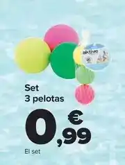 Carrefour Set 3 pelotas oferta