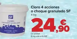 Carrefour Sf - cloro 4 acciones o choque granulado oferta
