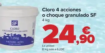 Carrefour Sf - cloro 4 acciones o choque granulado oferta