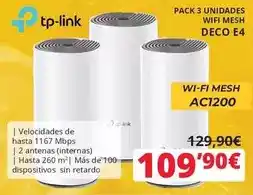 Dynos Informática Tp-link - wi-fi mesh deco e4 oferta