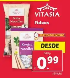 Lidl Vitasia - fideos oferta