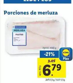 Lidl Porciones de merluza oferta