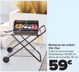 Carrefour Clic clac - barbacoa de carbón oferta