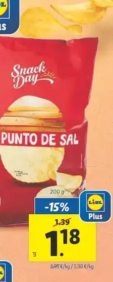 Lidl Snack day - al punto de sal oferta