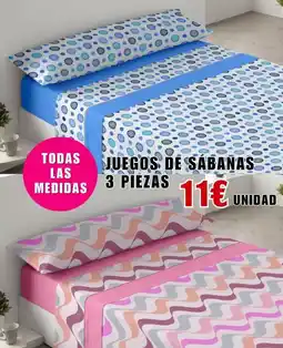 Outlet Hogar Juegos de sabanas 3 piezas oferta