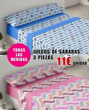 Outlet Hogar Juegos de sabanas 3 piezas oferta