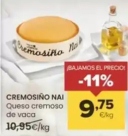 Autoservicios Familia Cremosiño nai - queso cremoso de vaca oferta