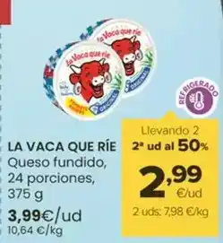 Autoservicios Familia La vaca que ríe - queso fundido oferta