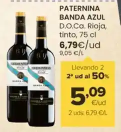 Autoservicios Familia Paternina banda azul - d.o.ca. rioja, tinto oferta