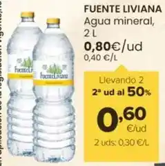 Autoservicios Familia Fuente liviana - agua mineral oferta