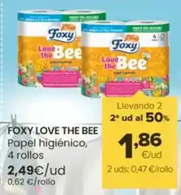 Autoservicios Familia Foxy love the bee - papel higiénico oferta