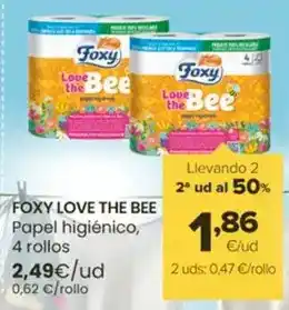 Autoservicios Familia Foxy love the bee - papel higiénico oferta