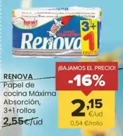 Autoservicios Familia Renova - papel de cocina maxima absorcion oferta