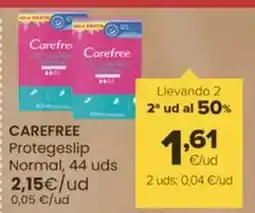 Autoservicios Familia Carefree - protegeslip normal oferta