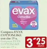 Supermercados Bip Bip Evax - compresa cottonlike oferta
