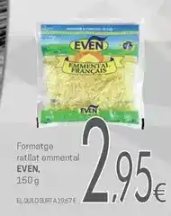 Valvi Supermercats Even - formatge ratllat emmental oferta