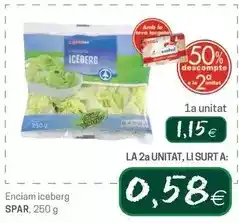 Valvi Supermercats Spar - enciam iceberg oferta