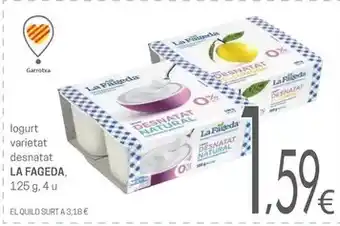 Valvi Supermercats La fageda - iogurt varietat desnatat oferta