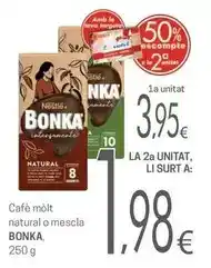 Valvi Supermercats Bonka - cafe molt natural o mescla oferta