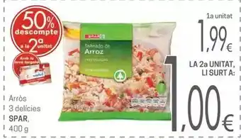 Valvi Supermercats Spar - arros 3 delicies oferta