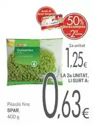 Valvi Supermercats Spar - pèsols fins oferta