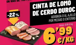 AhorraMas Cinta de lomo de cerdo duroc oferta