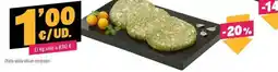 AhorraMas Hamburguesas pollo con calabacín y queso oferta