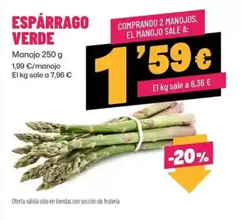 AhorraMas Esparrago verde oferta