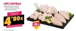 AhorraMas Lote 3 kg pollo oferta
