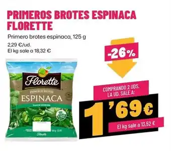 AhorraMas Florette - primeros brotes espinaca oferta