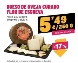 AhorraMas Flor de esgueva - queso de oveja curado oferta