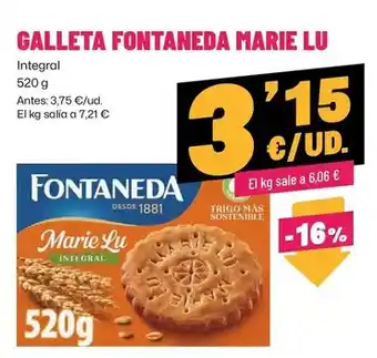 AhorraMas Fontaneda - galleta marie lu oferta