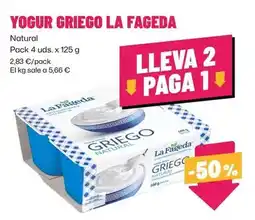 AhorraMas La fageda - yogur griego oferta