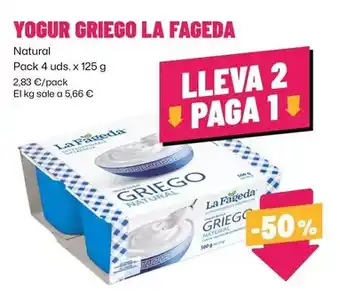 AhorraMas La fageda - yogur griego oferta
