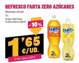 AhorraMas Fanta - refresco zero azucares oferta