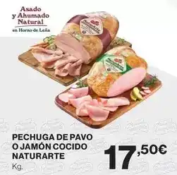 El Corte Inglés Naturarte - pechuga de pavo o jamon cocido oferta