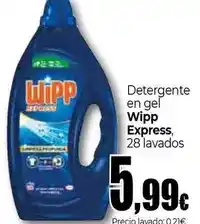 UNIDE Alimentación Wipp express - detergente en gel oferta