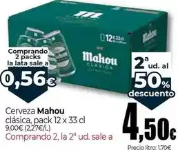 UNIDE Alimentación Mahou - cerveza clásica oferta