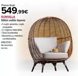 Costco Sillon estilo huevo oferta